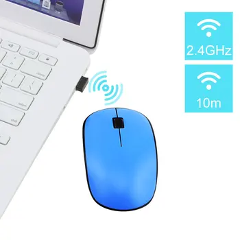 2.4 G Wireless Mouse Tiho 3Buttons Optični Ergonomska Izklop Miši 1000DPI Računalnik Laptop Mause za Namizni Prenosni RAČUNALNIK Mac