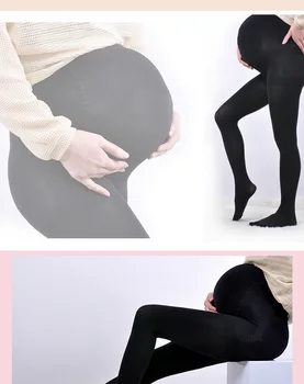 2017 Jeseni 120D bombaž Visoko Elastična porodniškega dokolenke noseča oblačila hlače za ženske nogavice