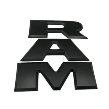 En Avto vrata prtljažnika 3D RAM Pismo Logotip Emblem Zadaj Prtljažnik Značko Nalepke za Dodge Ram 1500 2016 2017 2018