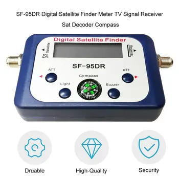 Digitalni Prikaz Satelitske Finder Meter Satfinder TV Signal Sprejemnik Dekoder Satlink Receptor Zumer Kompas LCD sporazum o PROSTI trgovini Jed