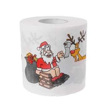 2 Plasti Božič Santa Claus Jelena Wc Roll Papirja Tkiva Dnevna Soba Dekor
