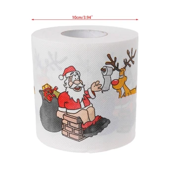 2 Plasti Božič Santa Claus Jelena Wc Roll Papirja Tkiva Dnevna Soba Dekor