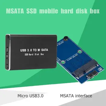 Mini SSD Trdi Disk Primeru, USB 3.0, da mSATA Adapter za Trdi Disk, Ohišje Aluminij Zlitine Zunanji Trdi Disk Primeru za Windows/MAC