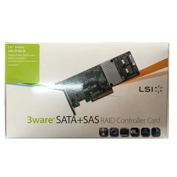 Eastforfuy Avago LSI 3ware SAS 9750-8I Oem Novo 8 port 512MB cache SFF8087 RAID0.1.5.6 PCI-E2.0x8 Krmilnik za Kartice, Narejene na Kitajskem
