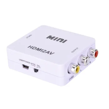 1pcs HDMI Na RCA AV/CVBS Adapter HD 1080P Mini HDMI2AV Video Converter