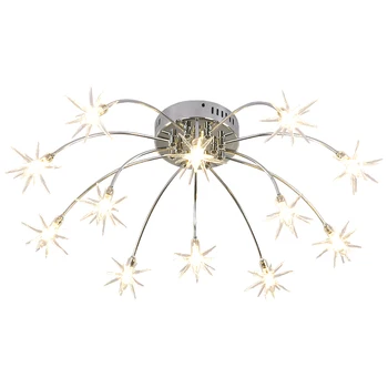 Norbic ustvarjalne chrome železa cvet LED žarnice G4 lestenci, svetilke doma deco dnevna soba prozornega stekla star chanderlier razsvetljavo
