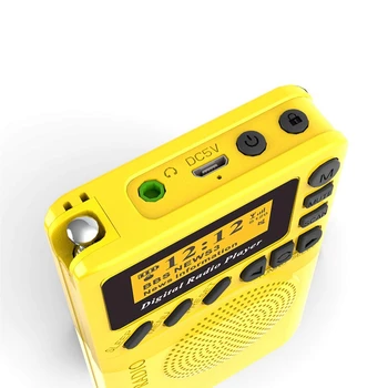 Žep Dab Digitalnih Radijskih, od 87,5-108Mhz Mini Dab+ Digitalni Radio z Mp3 Predvajalnik, Fm Radio, Lcd Zaslon in Zvočnik