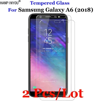 2 Kos/Veliko Za Samsung Galaxy A6 Kaljeno Steklo 9H 2.5 D Premije Screen Protector Film Za Samsung Galaxy A6 (2018) A600F 5.6