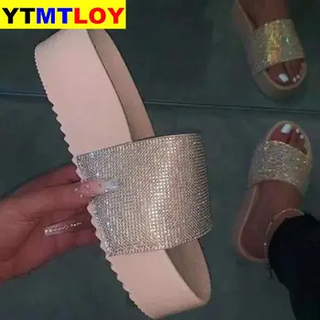 Poletje Copate Križ Pasu Sandali 2020 Moda za Ženske Sandale Ravno Jelly Čevlji Non-slip Plaži Čevlji Doma Priložnostne Zapatos De Mujer