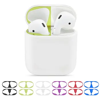 Zaščitna Nalepka Primeru Kožo Prah-dokazilo Prah Stražar za Apple Airpods Slušalke Polnjenje Box