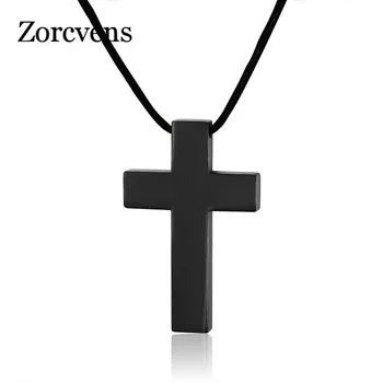 Modyle Moških Križ Obesek Ogrlica iz Nerjavečega Jekla 316L Povezavo Verige Ogrlica Izjavo Čar Nakit