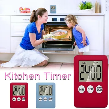 Velik Digitalni LCD Kuhinja, Kuhanje Števec Šteje Navzdol Do Budilka Magnetni
