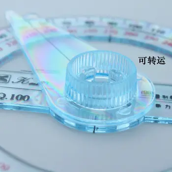 Prozoren Plastični 360-Stopinjski Premerom 10 cm Merilnikom. Vladar Kota Finder za Office Darilo Protractors
