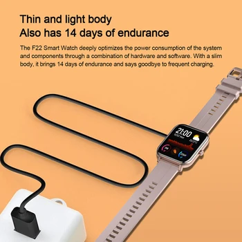 Kaimorui F22 1,4-palčni Pametno Gledati Moške Prilagodite Watch Face Fitnes Tracker Krvni Tlak GTS Smartwatch Ženske Za Xiaomi VS P8