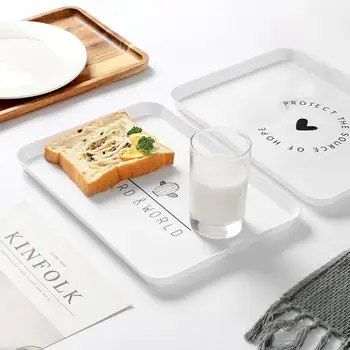 Plastični Pladenj za Nordijsko Anti-slip Trajne servirajo Jedi Zajtrk Ploščo Pripomočki Za Dom, Gostinske