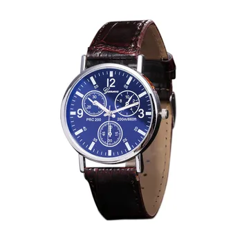 Poslovni moški Luksuzni Kovinski, iz Nerjavnega Jekla Nepremočljiva Watch Blu Ray Stekla Ure Nevtralno Quartz Simulira Zapestje часы мужские