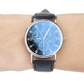 Poslovni moški Luksuzni Kovinski, iz Nerjavnega Jekla Nepremočljiva Watch Blu Ray Stekla Ure Nevtralno Quartz Simulira Zapestje часы мужские