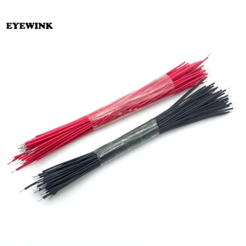EYEWINK 100 kozarcev Breadboard Skakalec Kablu Žice, Pocinkane 0.96 cm, Črno-Rdeča _wire