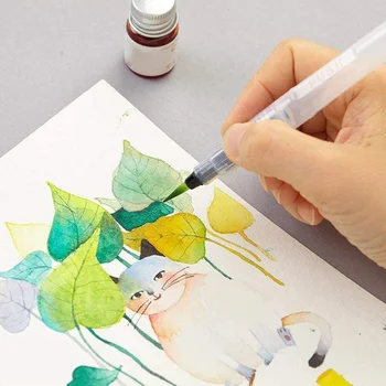 9pcs za Shranjevanje Vode Akvarel Pero Akvarel Čopič za Barvanje Pero Otroci Pisanje Pero za Risanje Slikarstvo, Kaligrafija art Otroci Darilo
