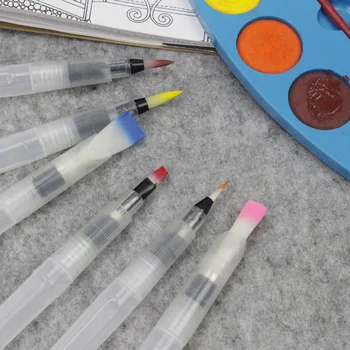 9pcs za Shranjevanje Vode Akvarel Pero Akvarel Čopič za Barvanje Pero Otroci Pisanje Pero za Risanje Slikarstvo, Kaligrafija art Otroci Darilo