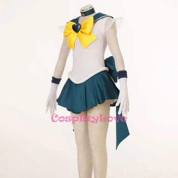 CosplayLove Sailor Moon Uran 3TH Tenoh Haruka Cosplay Kostume Obleko Čevlje Anime Cosplay Parka Za noč Čarovnic, Božič