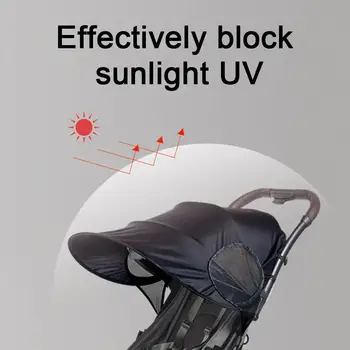 Nov Voziček UV-odporne Nadstrešek Univerzalno Snemljiv Baby Dežnik Windproof Sonce-dokazilo Voziček Dodatki