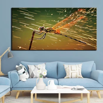 Platno Wall Art Slike Doma Dekor Okvir 1 Kos Živali dragonfly Slike Dnevna Soba HD Natisne # pirnt Plakat