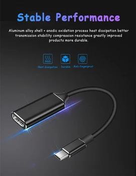 USB C Do HDMI Adapter 4K 30Hz Kabel HDMI Tip C Za MacBook Samsung Galaxy S10 Huawei Mate P20 Pro USB-C HDMI Adapter Dropshop