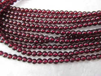 Visoka kakovost 2-12 mm resnično granat gemstoner okroglo žogo crimsone Burgundija rdeče nakit kroglice