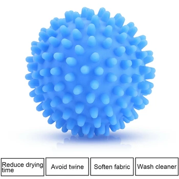 1/2Pcs Modra PVC za enkratno uporabo Dryer Balls Pralnica Žogo Pranje Sušenje mehčalca Žogo za Dom Oblačila za Čiščenje Orodja Detergent