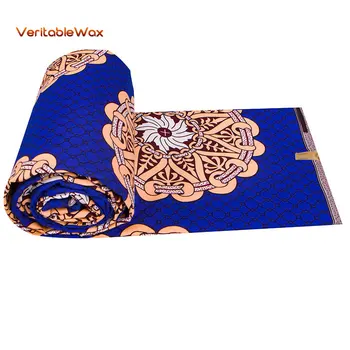 Najnovejše Afriki Natisnjeni Batik Tkanine Pravi Vosek Mozaik Poliester Tissu Za Žensko Obleko, zaradi Česar Obrti Ankara Materiala FP6393