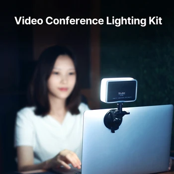 VIJIM LED Video Luč Kit 3200K-6500K Polnilna RGB Učinek Fill Light z Bedak Vlog, Mehko Svetlobo, s 6 Barvni Gel