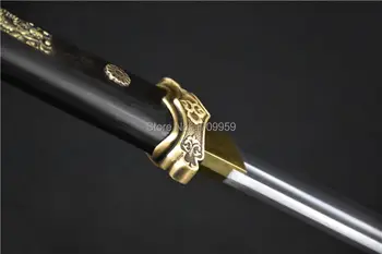 Kitajski KungFu/WuShu Zmaj Nož T10 Jekla Gline Kaljeno Rezilo Je Zelo Ostro Kitajske Tang Dinastije Slog Bitka Dao Katana Meč