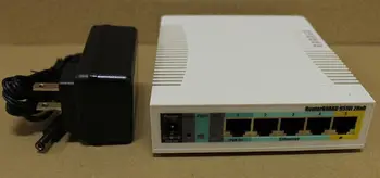 MikroTik RB951Ui-2HnD 5-Vrat, Mini WiFi 300Mbps Usmerjevalnik Wi-fi RouterOS 2*2 MIMO 802.11 n 1*POE V, 5*POE Iz