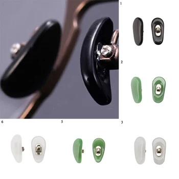 Imitacija Jade Sunglass Očala Očala Ovalne Anti-Slip Vijak Na Ovalne Nos Blazinice Za Očala Pribor Deli Anti-Slip Orodja 2020