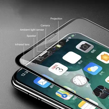 9H Polno Kritje Kaljeno Steklo Prednji Zaslon Protektorstvo Film za iPhone 11 Pro Max Zaslona Zamenjava Dodatki Za Mobilne Telefone