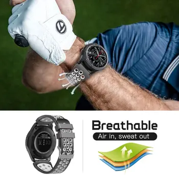 Zamenjava 20 mm, Trak Trakovi za Samsung Galaxy Watch 3 41mm/Aktivna 2/42mm/Prestavi Sport/S2 Klasični Univerzalni Silikon Manžeta