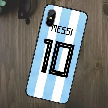 Nogomet kralj Argentina MESSI Primeru Telefon za iPhone 11 12 mini pro XS MAX 8 7 6 6S Plus X 5S SE 2020 XR