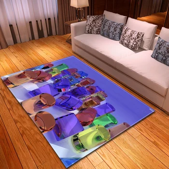 Moderne dnevne Sobe Preproga Doma Spalnica Postelji Preproge Otroci Soba 3D Vzorec Otrok Preprogo Hodnik Tla Dekoracijo Veliko Preprogo