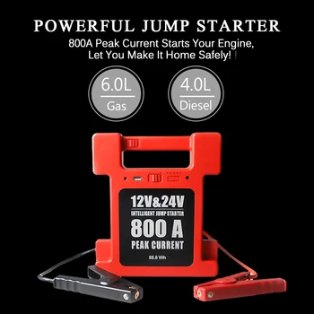 Prenosne Baterije Jump Starter 12v/24v 24000mah visoke kakovosti litijeva baterija tovornjak jump starter moč višje stroške delovanja