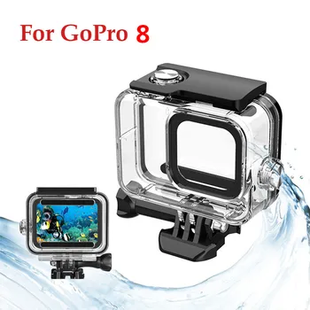 Vodotesno Ohišje Podvodno Ohišje Lupino za GoPro Hero 8 45M Podvodni Vodotesno Ohišje Polje Za GoPro Hero 8 delovanje Fotoaparata