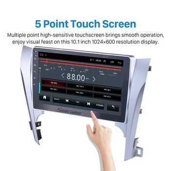 Seicane Avtomobilski Stereo sistem 10.1 Palčni GPS Multimedia Player, Za leto Toyota CAMRY Wifi Quad-core Android 9.1 Vodja Enote, ki podpirajo Bluetooth, USB