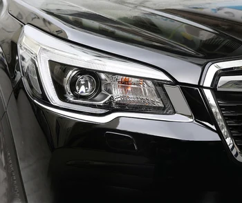 ABS Chrome Vodja Svetlobe Kritje Trim Oblikovanje Obrvi Styling Primerna za Subaru Gozdar 2019 2020