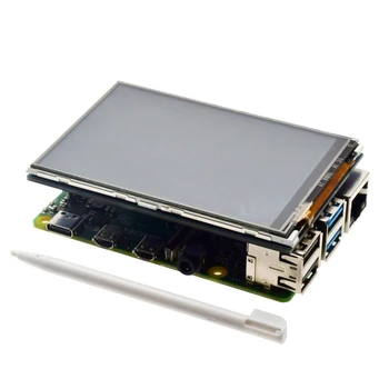 Obrnite Sn za Raspberry Pi 4B 3B 3B+3,5-Palčni Zaslon LCD+Stik Pero+ABS Ohišje za Raspberry Pi 4B