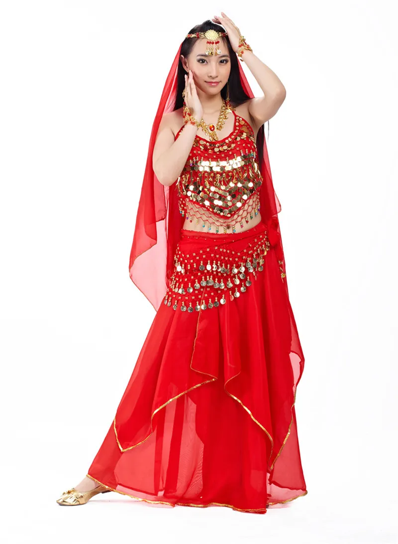 Na razprodaji! Conjunto De Disfraces De Danza Del Vientre Par Mujer Traje  De Danza Del Vientre De Egipto Disfraz De Bollywood Vestido De Danza >  trgovina /