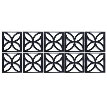 10pcs/set 3D DIY Geometrijski Vzorec Akril Ogledalo Učinek Nalepke, Stenske Nalepke, Ogledalo Površine Stenske Nalepke Doma Dekoracijo Sten