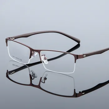 54-17-135 Optični Ultralahkih Zlitine Polno Platišča Očal Okvir Za Poslovne Moške Kratkovidnost Branje Recept Očala Okvir