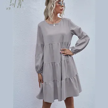 Moda Poletni Obleki Letnik Seksi Luč Rokav Mini Obleka 2021 Ženske 