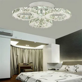 AC100-240V LED 24W kristalno stropne luči 3-luči za keramiko doma dekoracijo luminaria led stropne luči za dnevno sobo