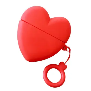 Nove Rdeče Srce Ljubezni, Zaščitna Primeru Mehki Silikonski Pokrov z Paščka za Freebuds 3